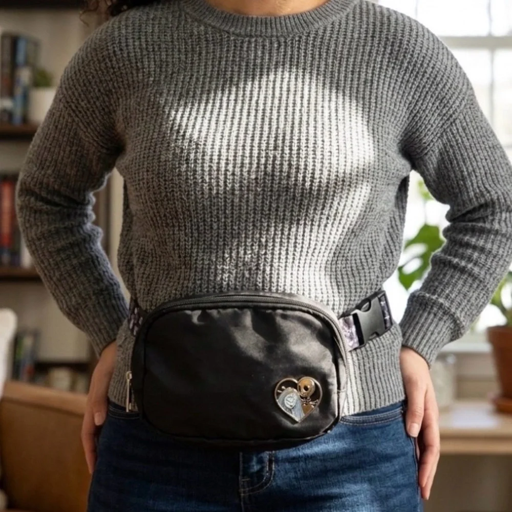 Disney’s Tim Burtons The Nightmare Before Christmas Black Fanny Pack